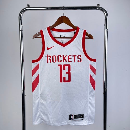 2019 Rockets Home Page White No. 13 Harden
