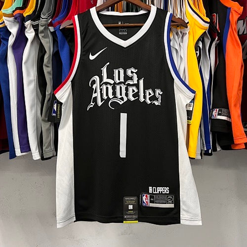 20th Season Clippers City Edition Black No. 1 Harden