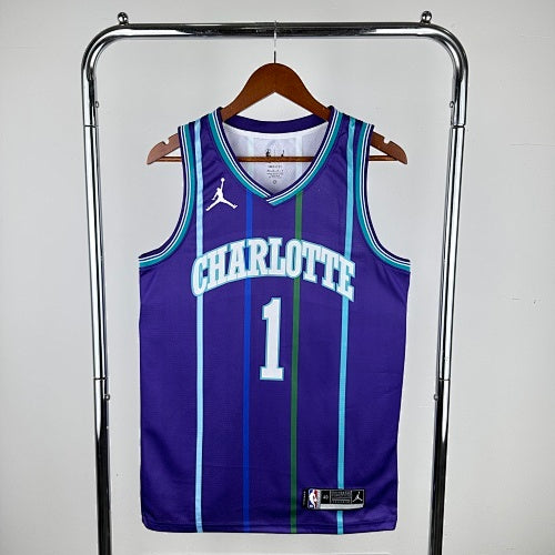 20th Season Hornets Retro Purple No. 1 Ball
