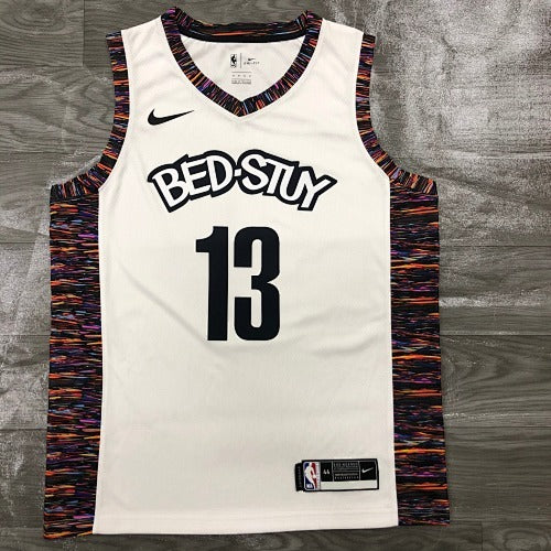 20th Season Nets City Edition (Camouflage) White No. 13 Harden