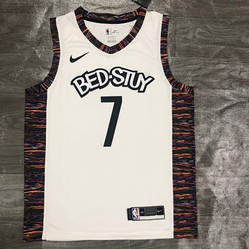 20th Season Nets City Edition (Camouflage) White No. 7 Durant