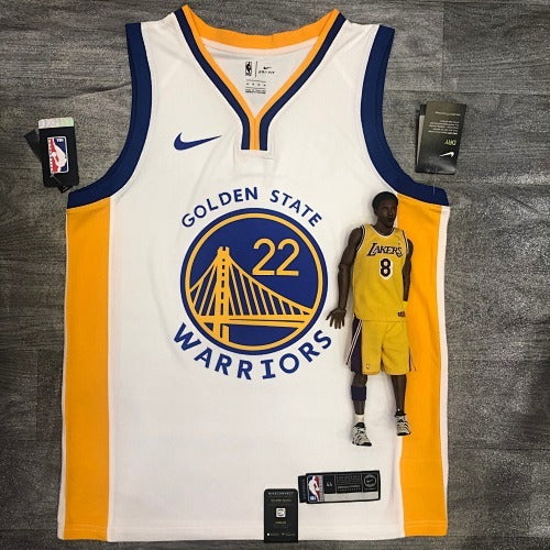20th Season Warriors V-Collar White No. 22 Wiggins