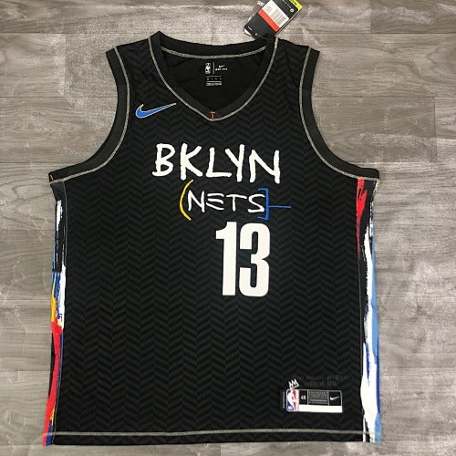 21 Season Brooklyn Nets City Edition Graffiti Style No. 13 Harden