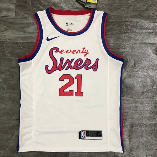 21st Season 76ers Cursive Retro Limited No. 21 Embiid