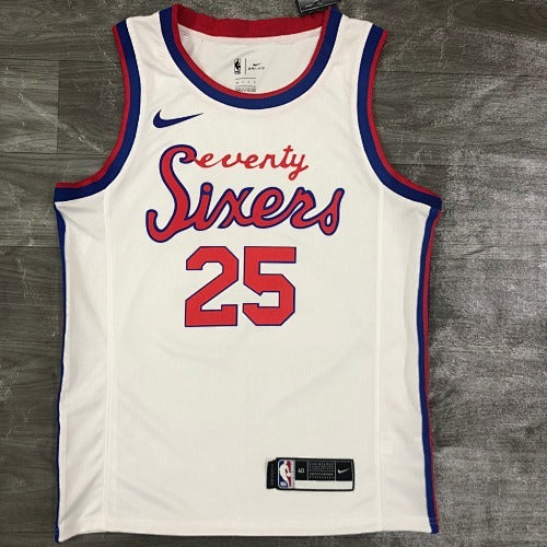 21st Season 76ers Cursive Retro Limited No. 25 Ben Simmons