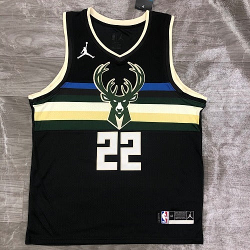 21st season Bucks Jordan themed jersey No. 22 Middleton