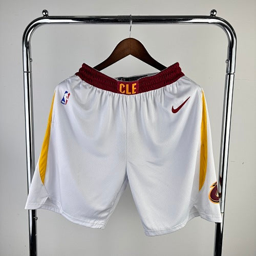 21st season Cavaliers home white shorts