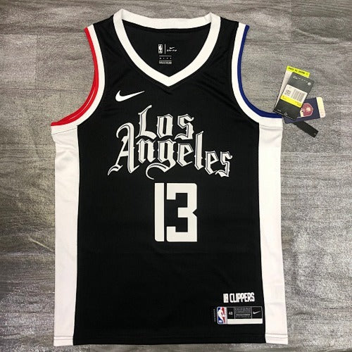 21st Season Clippers City Edition Black No. 13 Paul George