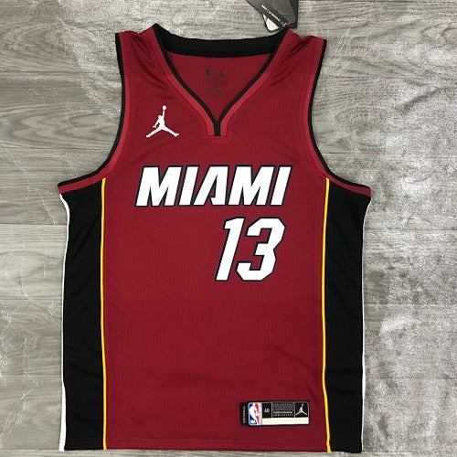 21st Season Heat Jordan Theme V Neck Maroon No. 13 Adebayor