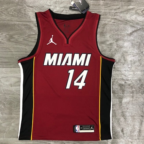 21st Season Heat Jordan Theme V-Neck Maroon No. 14 Hiero
