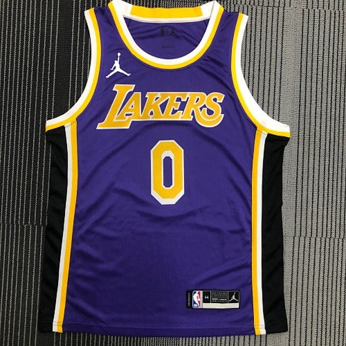 21st Season Lakers JORDAN Theme Purple Crewneck No. 0 Westbrook