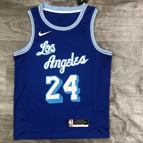21st Season Lakers Retro Blue No. 24 Kobe Bryant