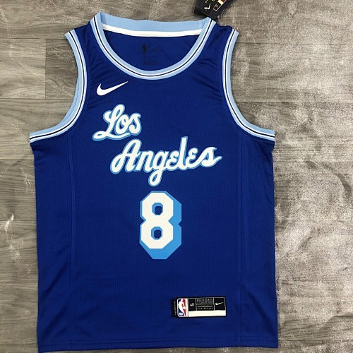 21st Season Lakers Retro Blue No. 8 Kobe Bryant
