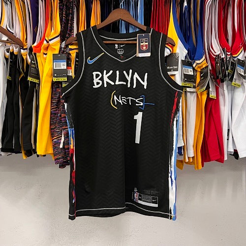 21st Season Nets City Edition Graffiti Black No. 1 Bridges