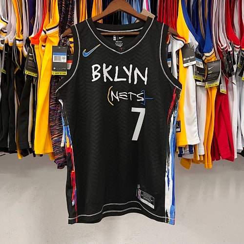 21st Season Nets City Edition Graffiti Black No. 7 Durant