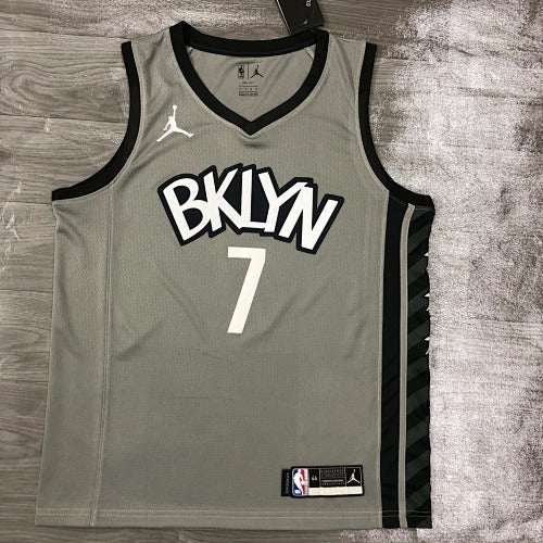 21st season Nets JORDAN theme gray jersey No. 7 Durant