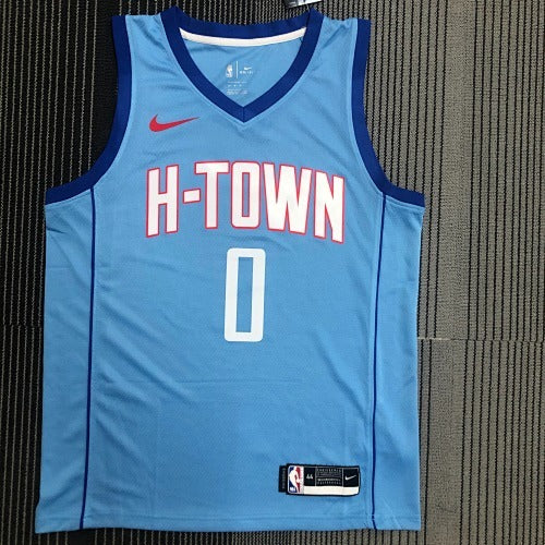21st Season Rockets City Edition Blue No. 0 Westbrook