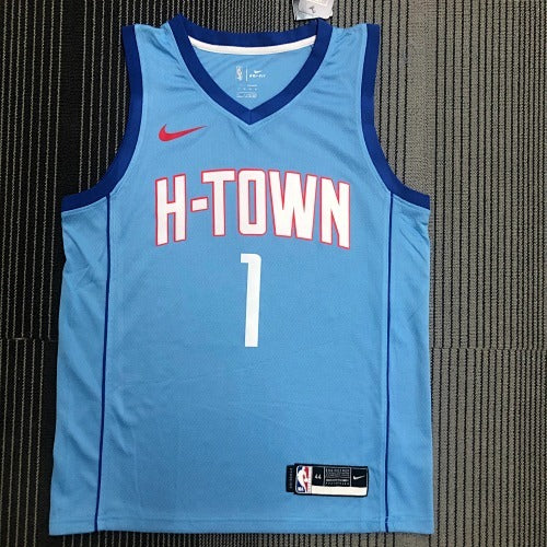 21st Season Rockets City Edition Blue No. 1 Tracy McGrady