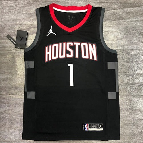 21st Season Rockets Jordan Theme Limited City Edition Black No. 1 Tracy McGrady