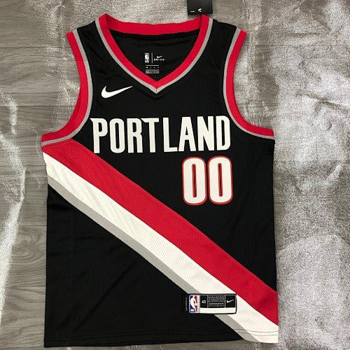 21st Season Trail Blazers Black No. 00 Anthony