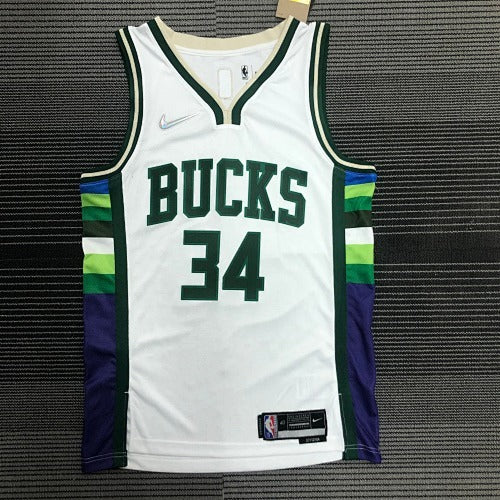 22nd Season Bucks City Edition No. 34 Antetokounmpo