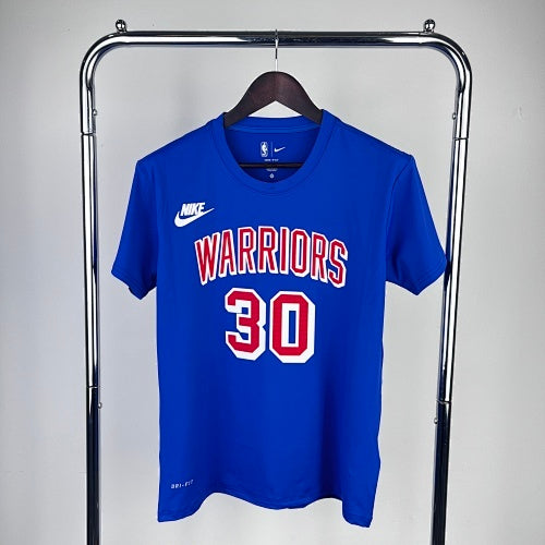 22nd Season Warriors Retro Curry No. 30 Quick-drying Short Sleeves