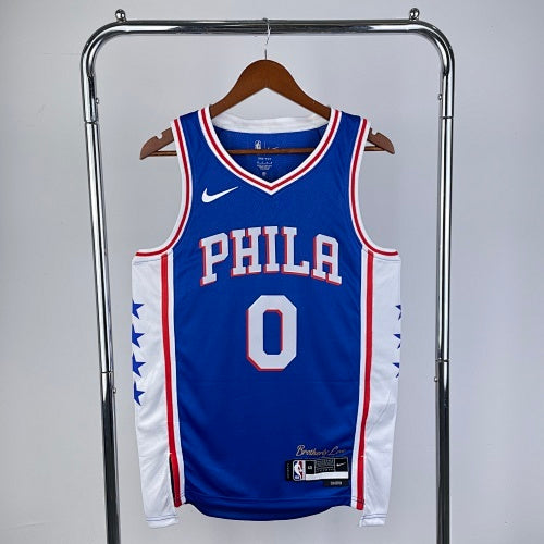 23rd season 76ers V-neck blue No. 0 Max