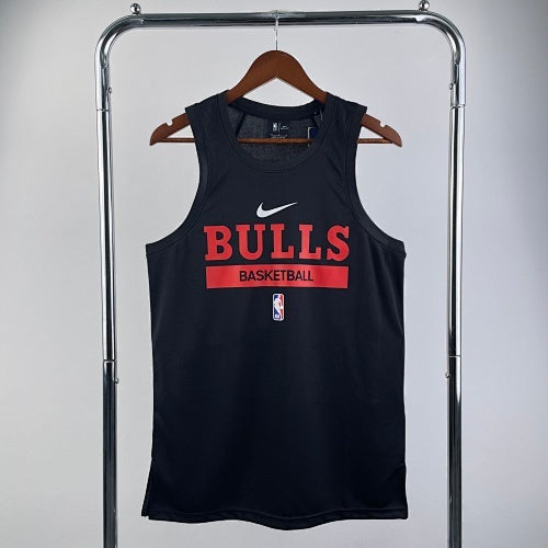 23rd season Bulls black player version training vest