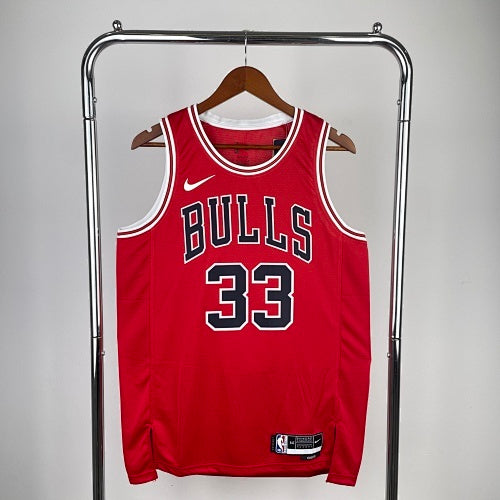 23rd season Bulls Red No. 33 Pippen