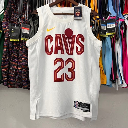 23rd Season Cavaliers Home White No. 23 James