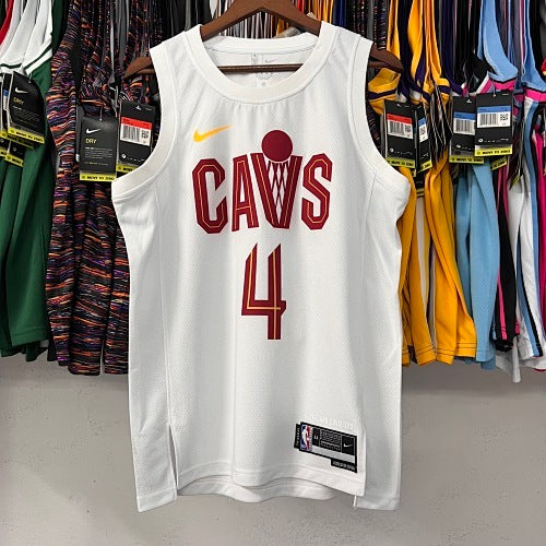 23rd season Cavaliers home white No. 4 Mobley