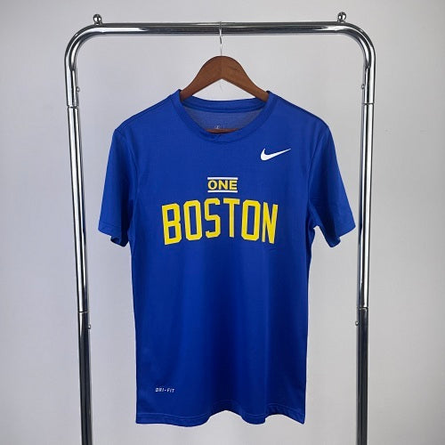 23rd Season Celtics Playoffs Blue Training Quick-Drying T-Shirt Short Sleeve