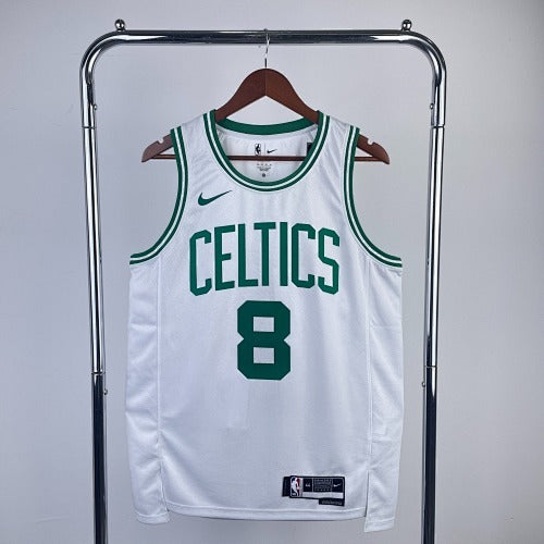 23rd Season Celtics White No. 8 Porzingis