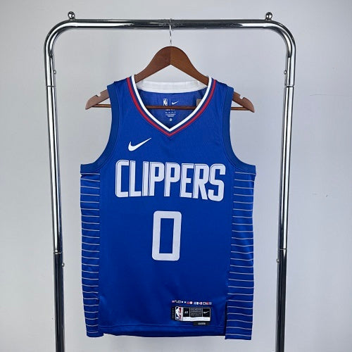 23rd Season Clippers Away Blue No. 0 Westbrook