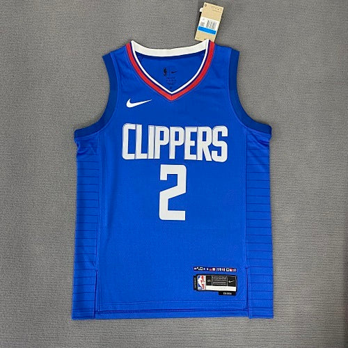 23rd Season Clippers Away Blue No. 2 Leonard