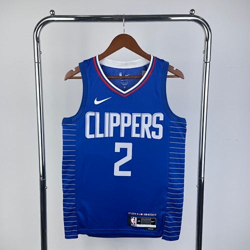 23rd season, Clippers, away game, blue No. 2 Leonard