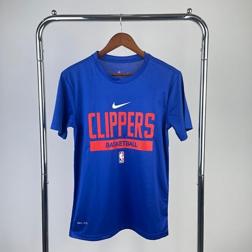 23rd season Clippers blue training quick-drying T-shirt short sleeve