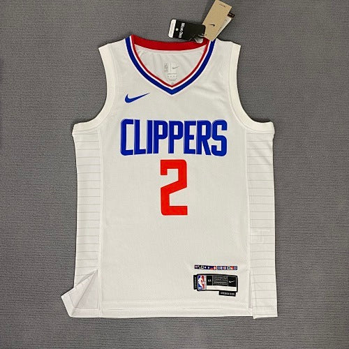 23rd Season Clippers Home White No. 2 Leonard