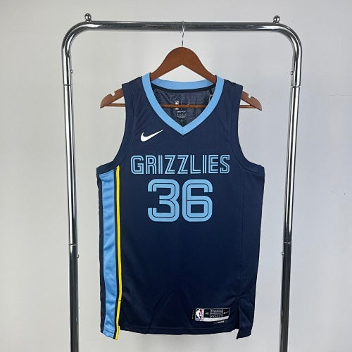 23rd Season Grizzlies Away Navy Blue No. 36 Smart