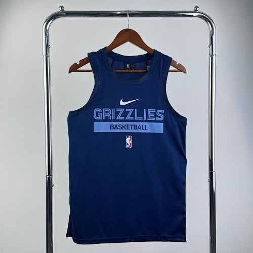 23rd season Grizzlies navy blue player version training vest