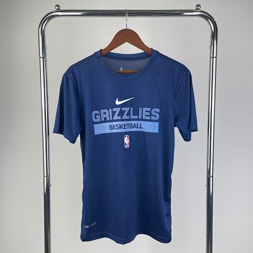 23rd season Grizzlies navy blue training quick-drying T-shirt short sleeves