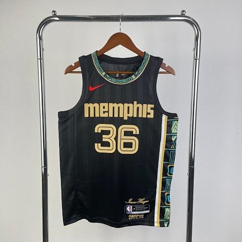 23rd Season Grizzlies Striped Black No. 36 Smart