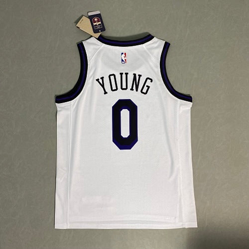 23rd Season Lakers City Edition White No. 0 Nick Young