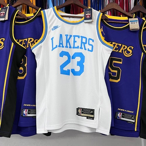 23rd Season Lakers Retro White No. 23 James