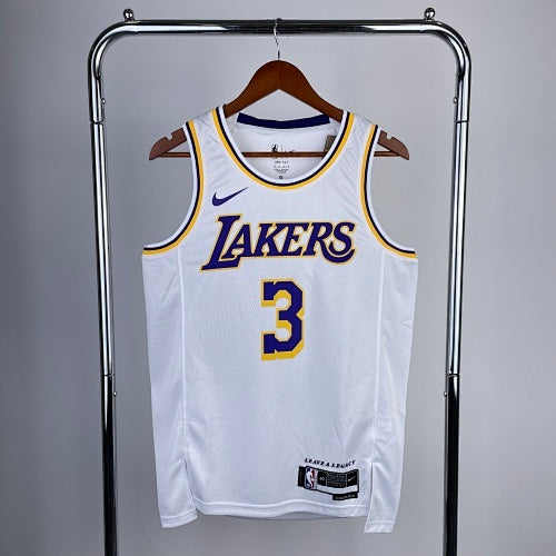 23rd Season Lakers Round Neck White No. 3 Davis
