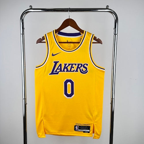 23rd Season Lakers Round Neck Yellow No. 0 Westbrook