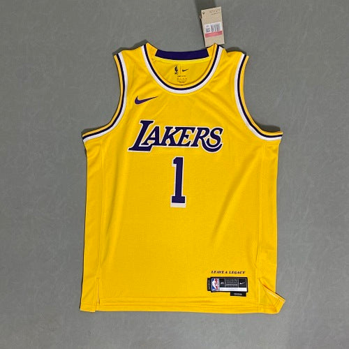 23rd Season Lakers Yellow No. 1 Russell