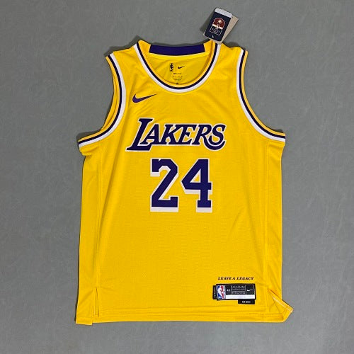 23rd Season Lakers Yellow No. 24 Kobe Bryant
