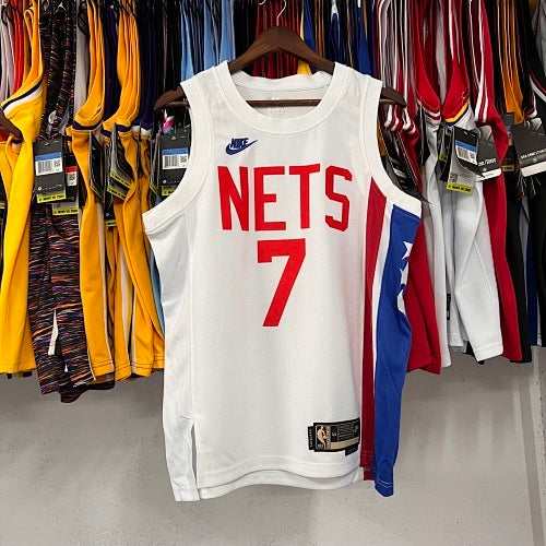 23rd Season Nets Retro White No. 7 Durant