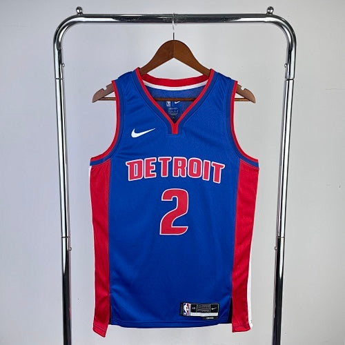 23rd Season Pistons Away Blue No. 2 Cunningham